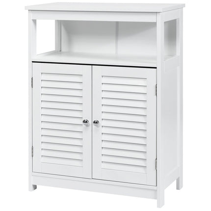 Bathroom Cabinet Wooden Bathroom Storage Cabinet for Bathroom 60 x 30.5 x 80 cm White