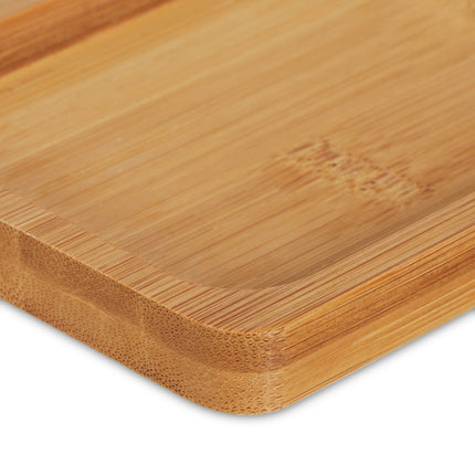 Bathroom Storage Container with Bamboo Lid