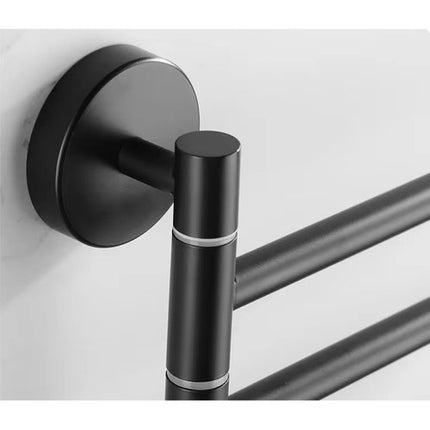 Suport pentru prosoape de baie - negru Ruhhy 24474