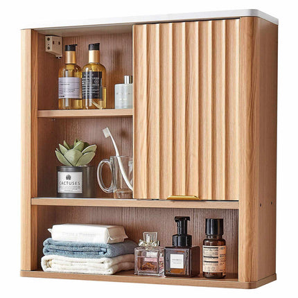 Bathroom Wall Cabinet With Door, Adjustable Shelf, Over-Toilet