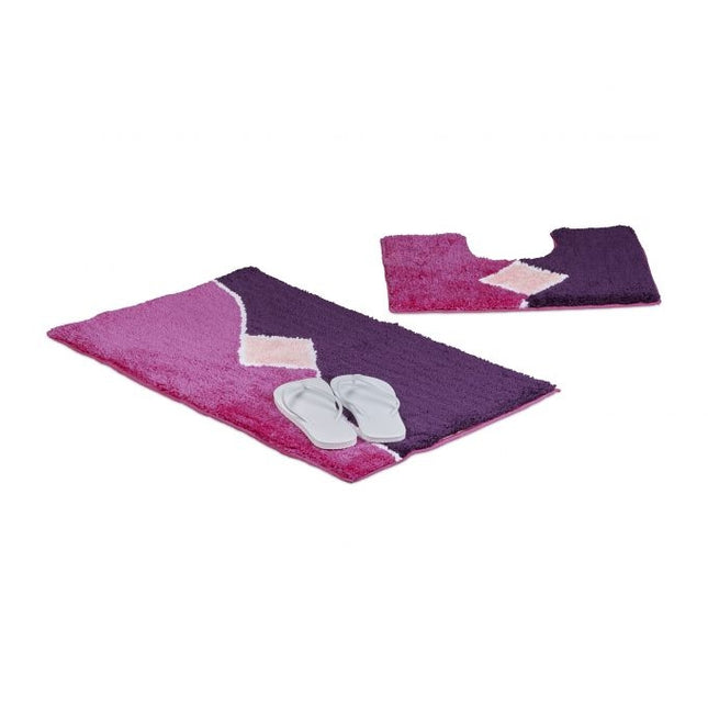 Covor de baie in set de 2 cu model