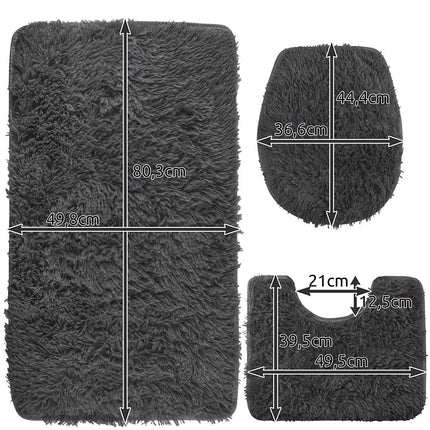 Covor baie - set - gri Ruhhy 24353