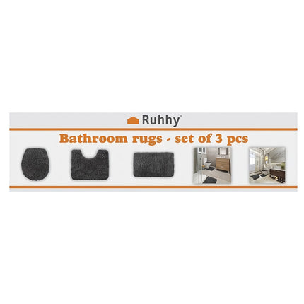 Covor baie - set - gri Ruhhy 24353
