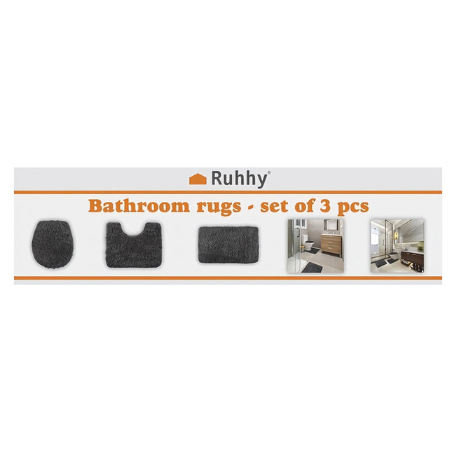 Covor baie - set - gri Ruhhy 24353