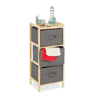 Bathroom shelf with 3 baskets