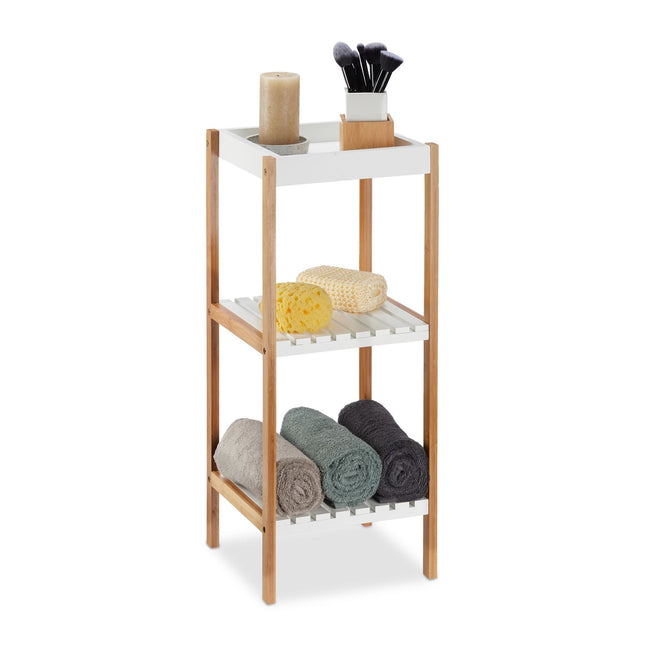 Bathroom shelf with 3 shelves