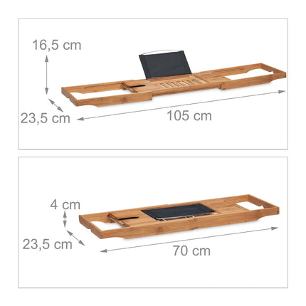 Raft de baie cu suport negru pentru carte