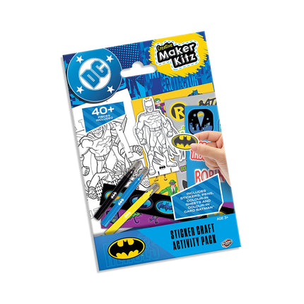 Set de activități cu autocolante Batman pentru copii, distracție creativă și învățare