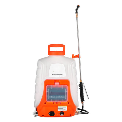 Battery Powered Backpack Sprayer, 15 L, 0-90 PSI; Adjustable Pressure