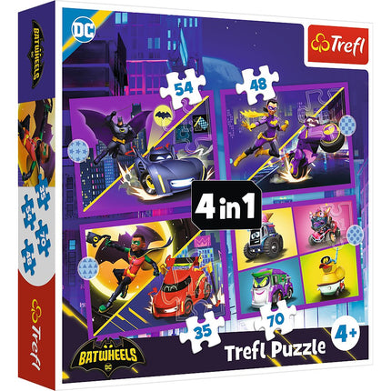 Set puzzle Batwheels, distracție 4 în 1 pentru copii