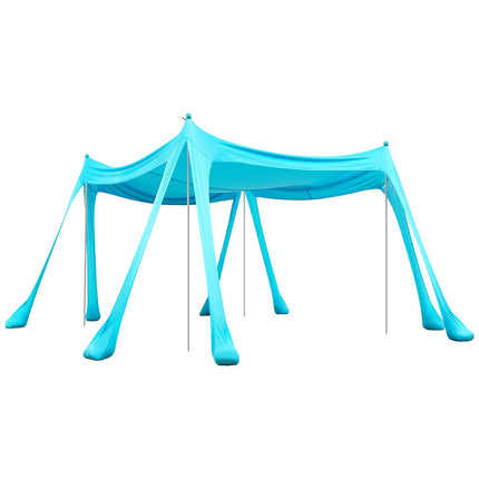 Beach Canopy Sun Shelter, UPF50+, 10x10 Ft, Green