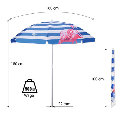Umbrela de plaja, 180 cm, protectie UV