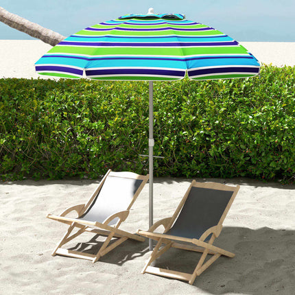 Umbrelă de plajă, protecție UV 40+, înălțime reglabilă