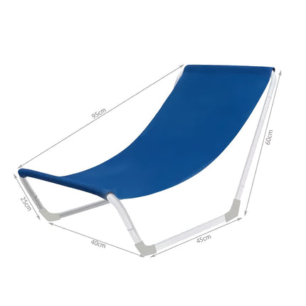 Beach lounger - tourist foldable 23563