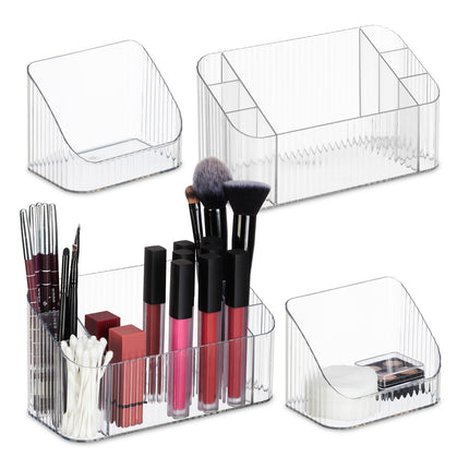 Set organizator de frumusețe, depozitare pentru machiaj cu 8 compartimente