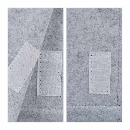 Bed bag with velcro fastening