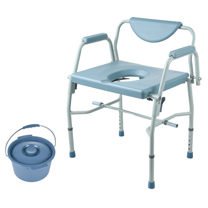 Bedside Commode Chair – Drop-Down Arms, 1000 lb
