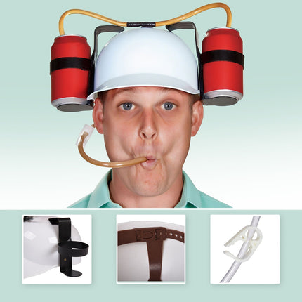 Pălărie pentru băut bere - Accesoriu de petrecere hands-free