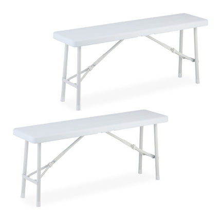Set de 2 banci de bere aspect lemn