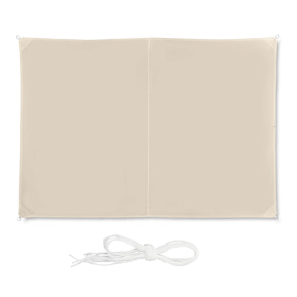 Pânză de umbră dreptunghiulară bej - Copertina cu protecție UV