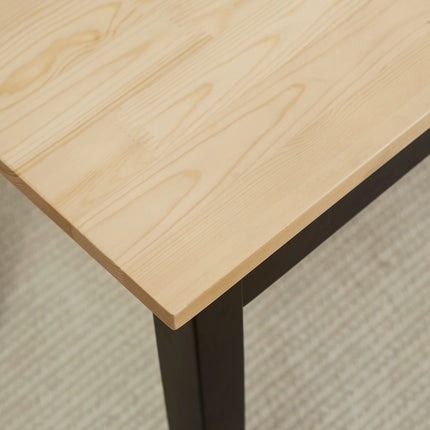 2-seater dining bench in wood, pine, 102x36x45cm, capacity 220 kg