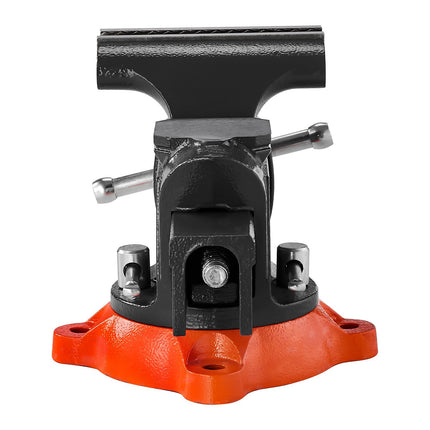 Bench Vise, 5 in Jaw Width, 360° Swivel Locking Base, Anvil, Pipe Jaws