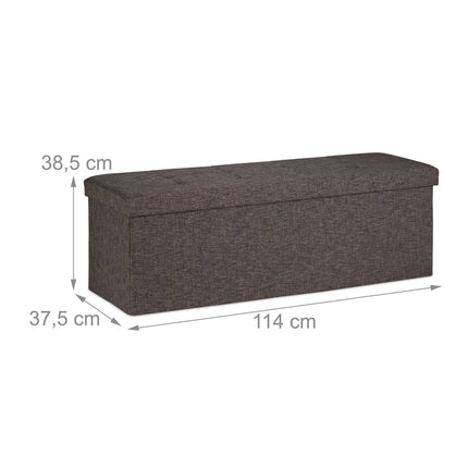 Bench with 3 compartments