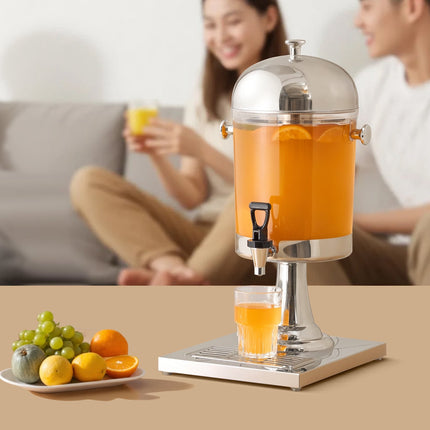 Beverage Dispenser 8L With Spigot and Ice Chamber