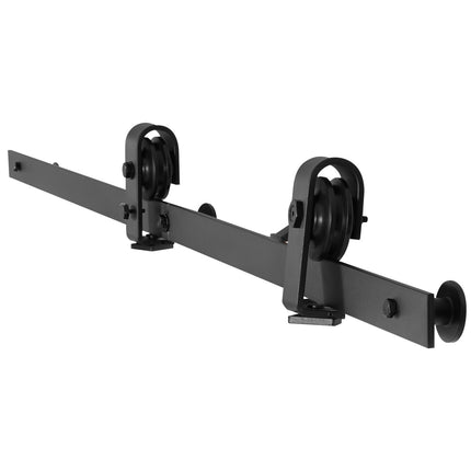 Bi-Fold Sliding Barn Door Track Kit, 52 in Top Mount