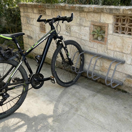 Bicycle Rack, Floor Or Wall Mount, Steel, Up To 65 mm Tires