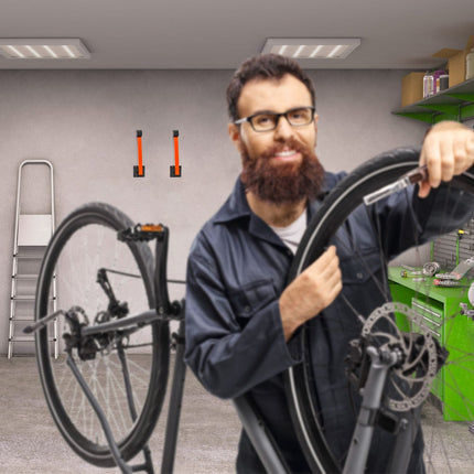 Set de 2 suporturi de perete pentru biciclete