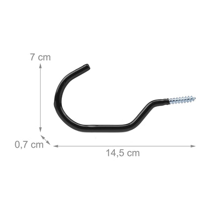 Set de cârlige pentru bicicletă de 8