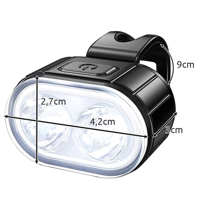 Lampa de bicicleta + lumina spate Trizand 24003