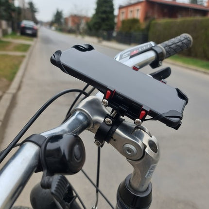 Bicycle phone holder with rubber band U18313