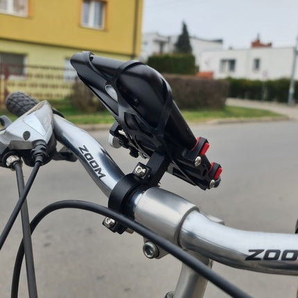 Bicycle phone holder with rubber band U18313