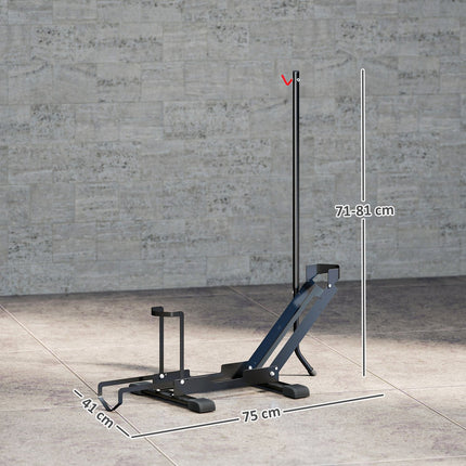 Suport de biciclete pentru biciclete Suport de biciclete din otel cu latime anvelopa de 80 mm 75 x 41 x 81H cm negru
