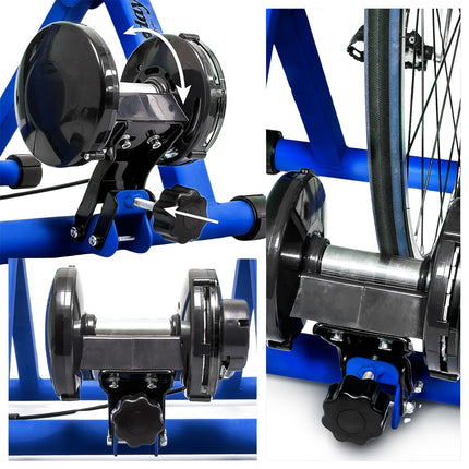 Bicycle trainer with 6 gears