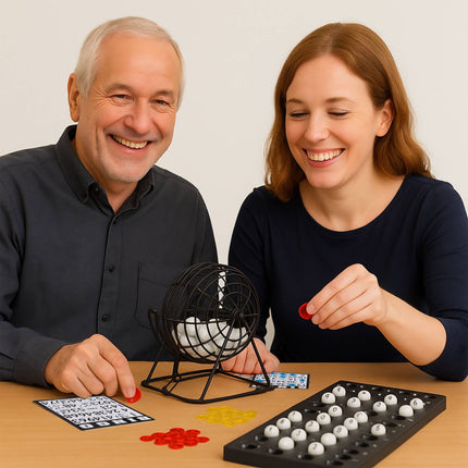 Joc de bingo cu tobă de loterie