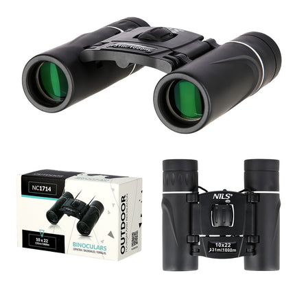 Binoclu, compact, ușor, mărire 10x