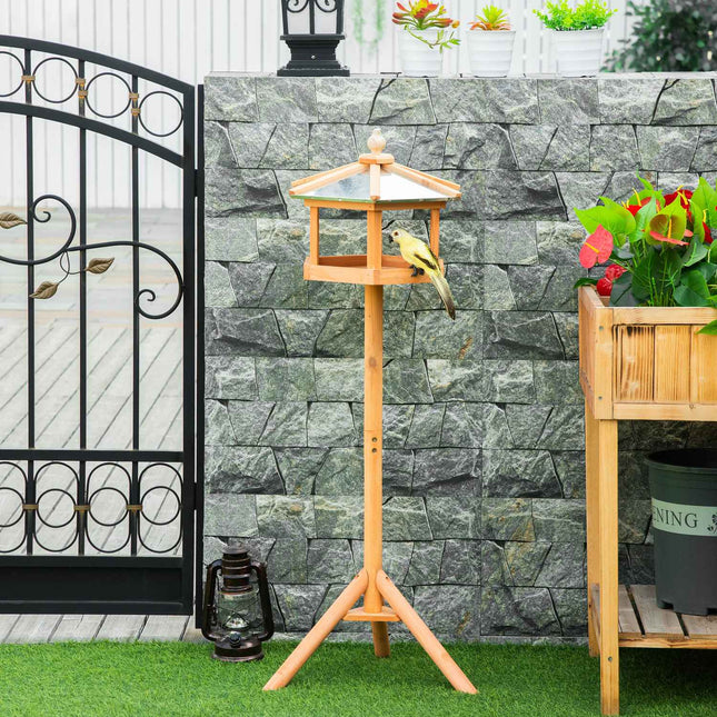 Casă pentru păsări Hrănitoare pentru vilă pentru păsări Casă pentru păsări cu suport și acoperiș din zinc 113X40X40 Cm