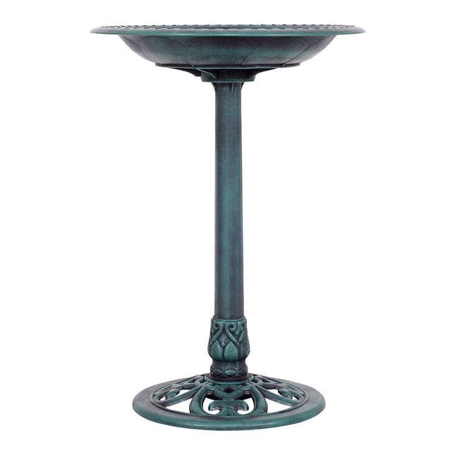 Cadă pentru păsări Cadă pentru păsări de sine stătătoare cu suport Stație de băut pentru păsări Ø50 x 72 cm Verde