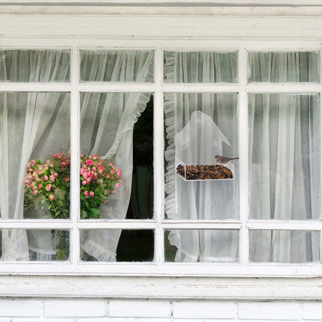 Bird feeder for windows, set of 4