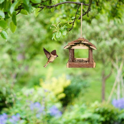 Hranitoare pentru pasari cu scoarta