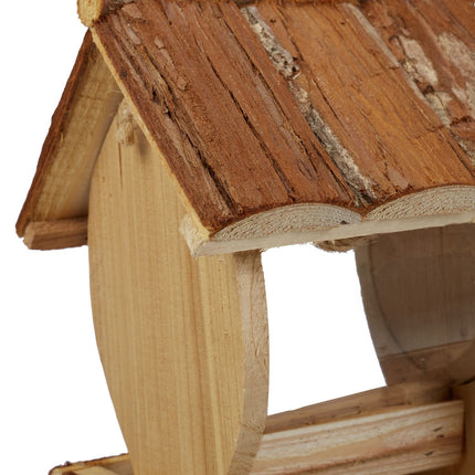 Bird feeder with suspension