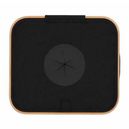 Recipient negru pentru colectarea sticlelor de 100 l cu sac detașabil