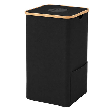 Recipient negru pentru colectarea sticlelor de 100 l cu sac detașabil
