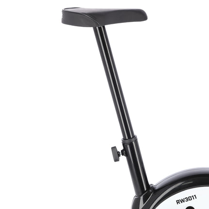 Bicicleta de exercitii neagra, rezistenta reglabila, utilizare in interior