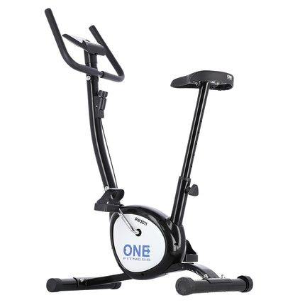 Bicicleta de exercitii neagra, rezistenta reglabila, utilizare in interior