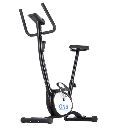 Bicicleta de exercitii neagra, rezistenta reglabila, utilizare in interior