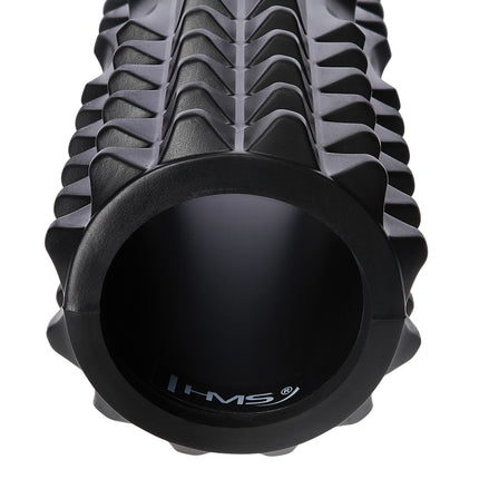 Black Foam Roller, High-Density, 33 cm